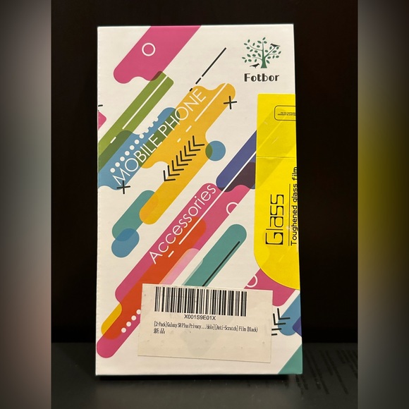 Fotbor Galaxy S8 Plus Privacy Tempered Glass Screen Protector - Picture 2 of 2